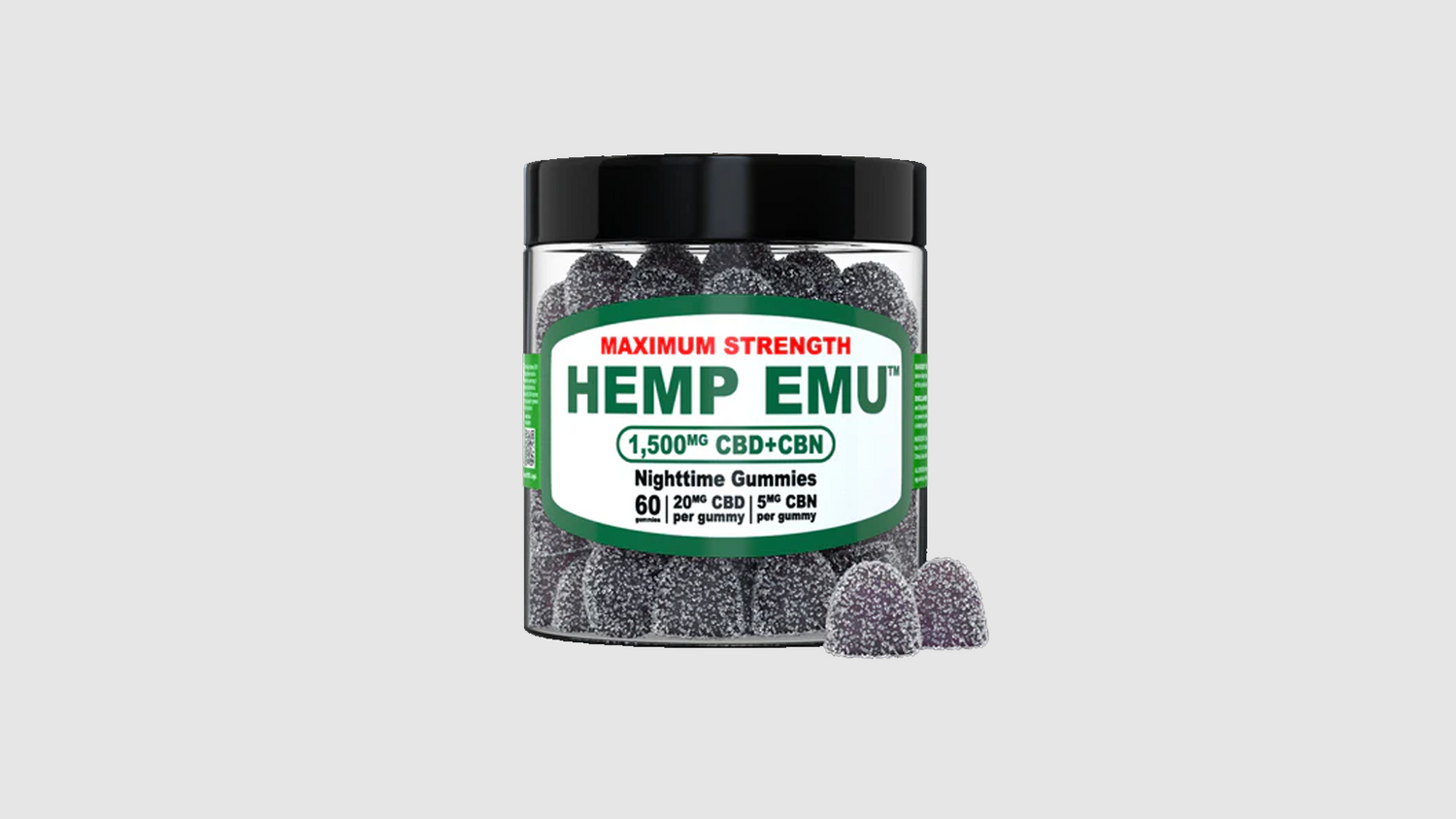 Maximum Strength Hemp Emu Nighttime Gummies
