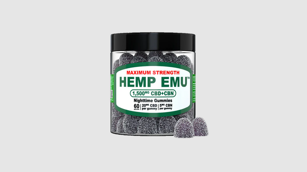Maximum Strength Hemp Emu Nighttime Gummies