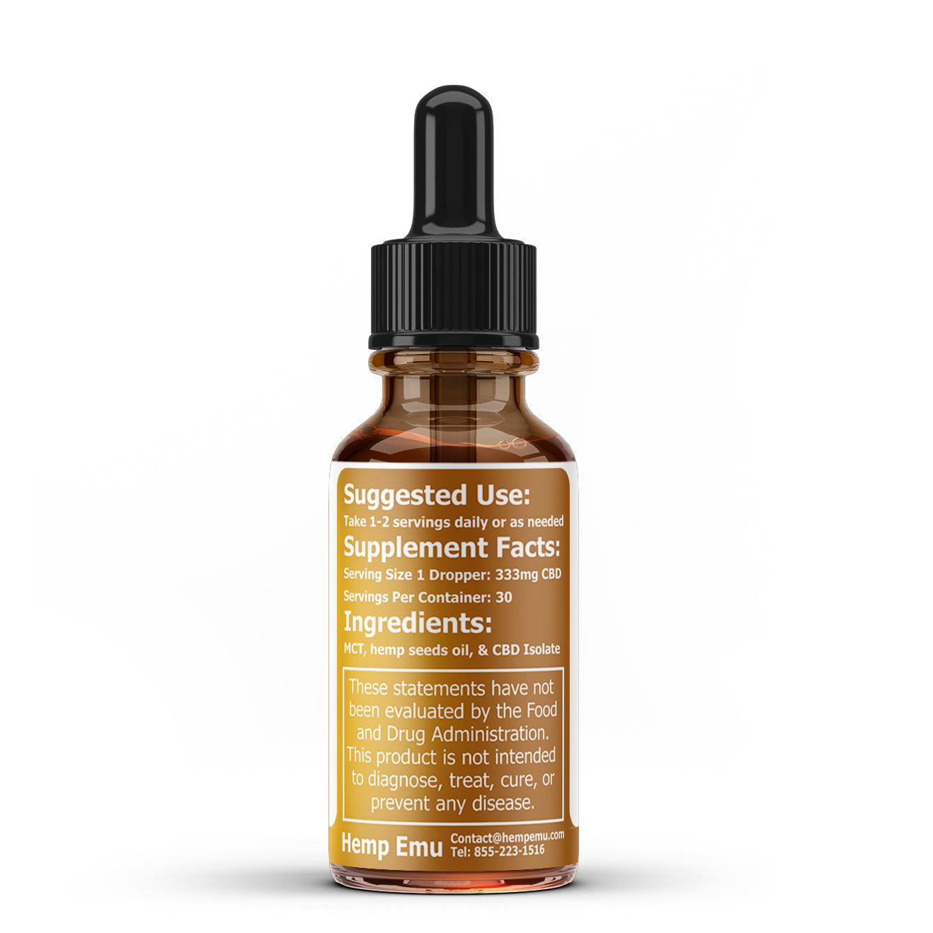 Gold Edition 10,000mg CBD Oil Tincture, 30 ML Hemp Emu Gold Edition 10,000mg CBD Oil Tincture, 30 ML Hemp Emu
