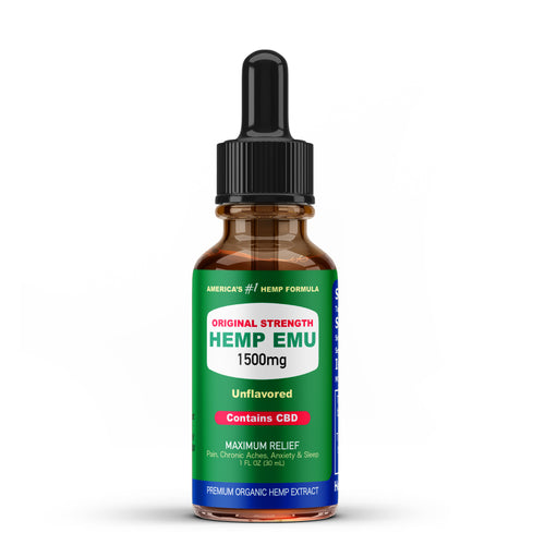 Original Strength 1500mg CBD Tincture, 30 ML - HEMP EMU™