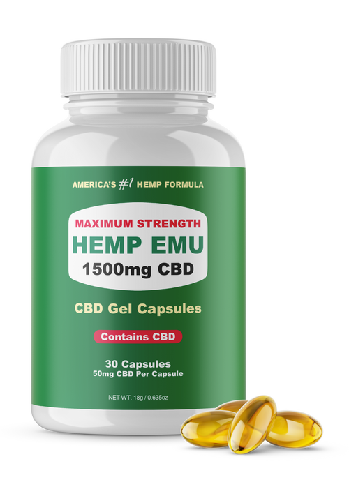 CBD capsules with 1,500mg CBD.